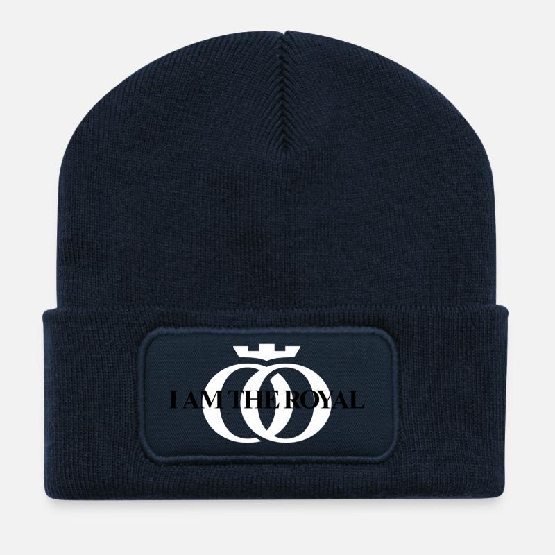 JE SUIS LE ROYAL – Collection Oppoline - Beanie recyclé à patch - bleu marine