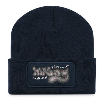 outdoor  - Recycelte Patch Beanie - French Navy - Vorne