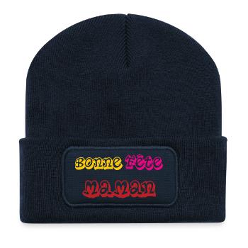 Happy Mother's Day - Mother's Day - Recycled Patch Beanie - french navy - Front