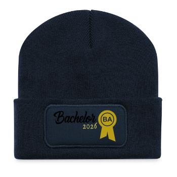 Bachelor 2026 Graduation Graduation - Recycled Patch Beanie - french navy - Front
