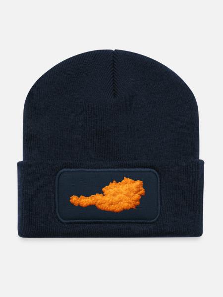 Schnitzel Austria Cult & Favorite Dish - Recycled Patch Beanie - french navy
