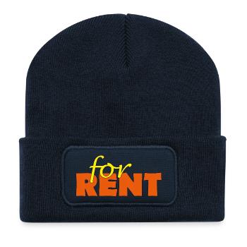 à louer - Beanie recyclé à patch - bleu marine - Devant