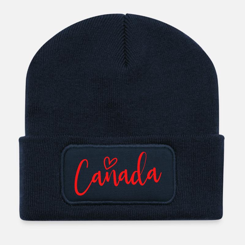 Canada Heart Women's Love Canada - Recycelte Patch Beanie - French Navy