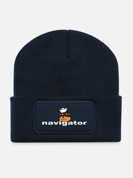 NAVIGATOR - Recycelte Patch Beanie - French Navy