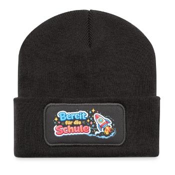 Ready for School Enrollment Gift - Recycled Patch Beanie - dark grey - Front