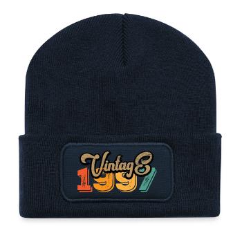 1997 Vintage - Recycelte Patch Beanie - French Navy - Vorne