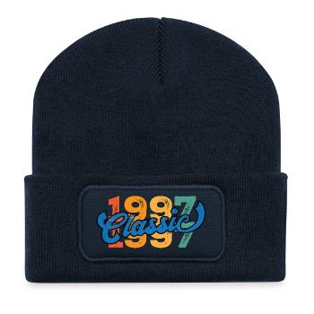 Vintage 1997 - Recycelte Patch Beanie - French Navy - Vorne