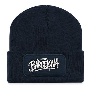 Barcelona Graffiti Hip Hop - Recycelte Patch Beanie - French Navy - Vorne
