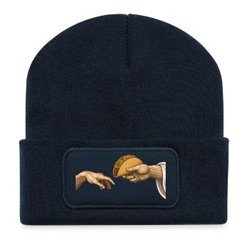 Taco – La Création (Taco Drôle) - Beanie recyclé à patch - bleu marine - Devant