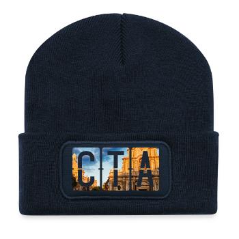 Flughafen Catania CTA - Recycelte Patch Beanie - French Navy - Vorne
