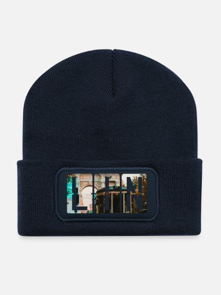 Flughafen Milan Linate LIN - Recycelte Patch Beanie - French Navy