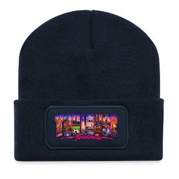 Toulouse - Recycelte Patch Beanie - French Navy - Vorne
