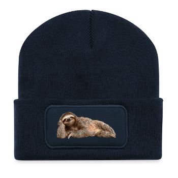 Faultier - Recycelte Patch Beanie - French Navy - Vorne