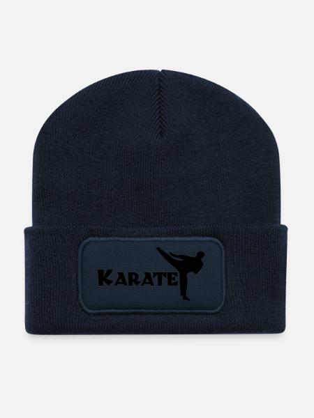 karate - Recycelte Patch Beanie - French Navy