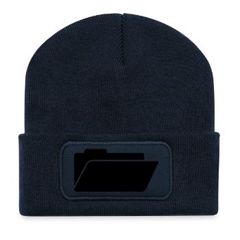 Ordner - Recycelte Patch Beanie - French Navy - Vorne