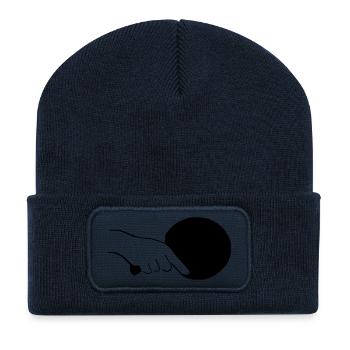 TT-Schlaeger_e - Recycelte Patch Beanie - French Navy - Vorne
