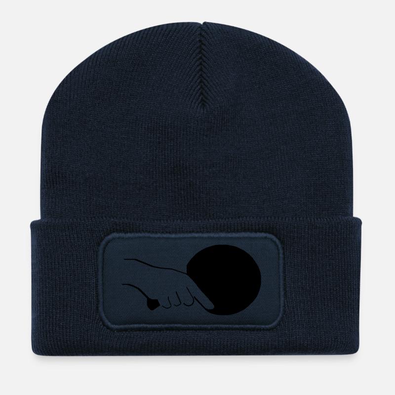 TT-Schlaeger_e - Recycelte Patch Beanie - French Navy