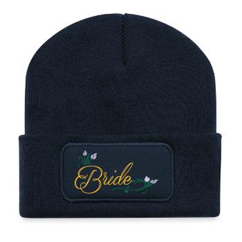 Bride Color - Recycelte Patch Beanie - French Navy - Vorne