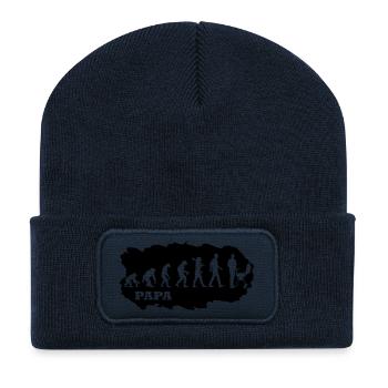 Männlich |PREMIUM DESIGN - Recycelte Patch Beanie - French Navy - Vorne