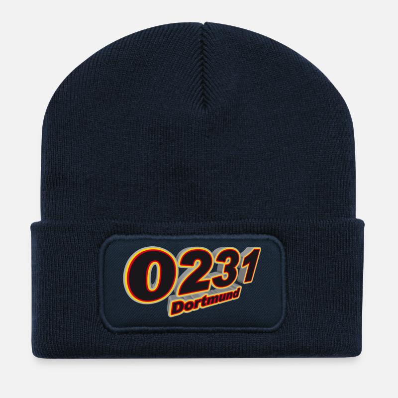 0231 Dortmund - Recycelte Patch Beanie - French Navy
