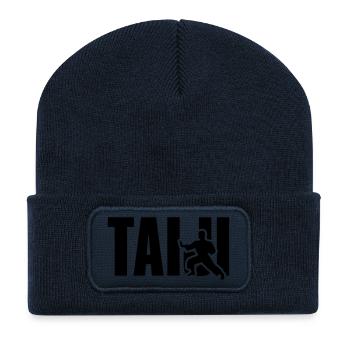 Taiji Tai Chi - Recycelte Patch Beanie - French Navy - Vorne