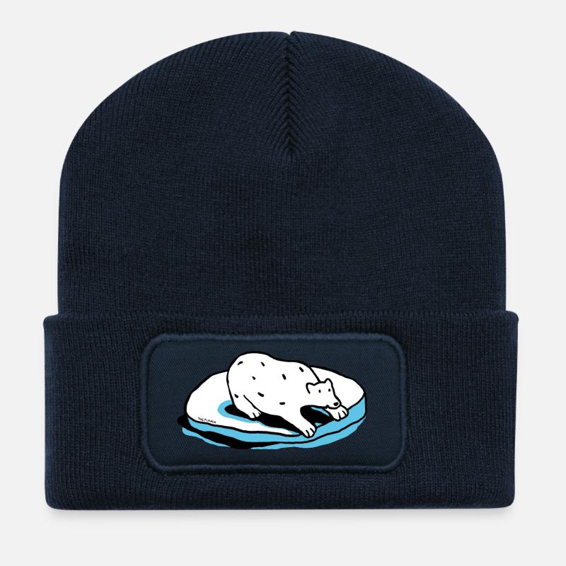 Der Eisbär - Recycelte Patch Beanie - French Navy