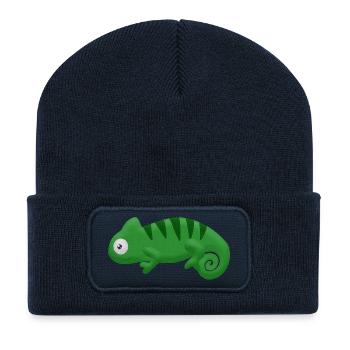 Felt Chameleon - Recycled Patch Beanie - french navy - Front
