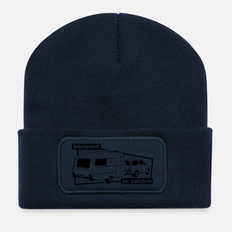 Qek Junior vs Trabi Queck - Recycelte Patch Beanie - French Navy
