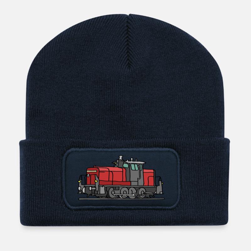 Diesellokomotive - Recycelte Patch Beanie - French Navy