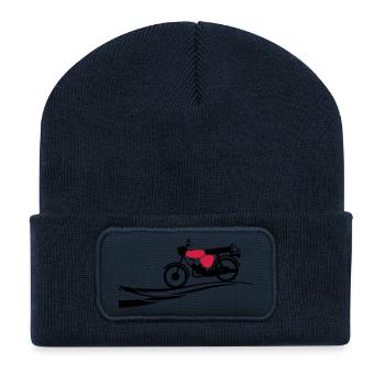 Fahrzeug - Simson S51 - Recycelte Patch Beanie - French Navy - Vorne
