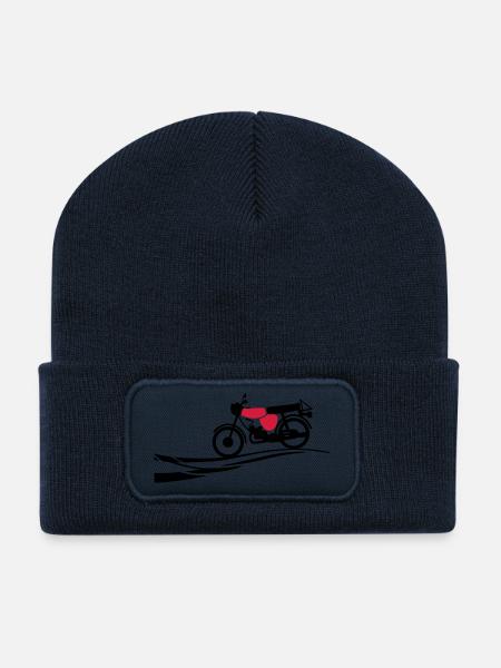 Fahrzeug - Simson S51 - Recycelte Patch Beanie - French Navy