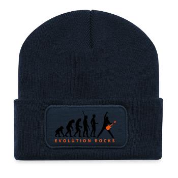evolution_guitar_112013_c_2c - Recycelte Patch Beanie - French Navy - Vorne