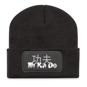 MERCRE KA JEU - Beanie recyclé à patch - charbon - Devant