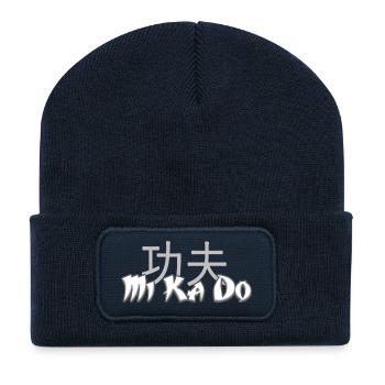 MERCRE KA JEU - Beanie recyclé à patch - bleu marine - Devant
