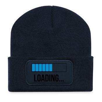 Loading... [Custom it !] - Beanie recyclé à patch - bleu marine - Devant