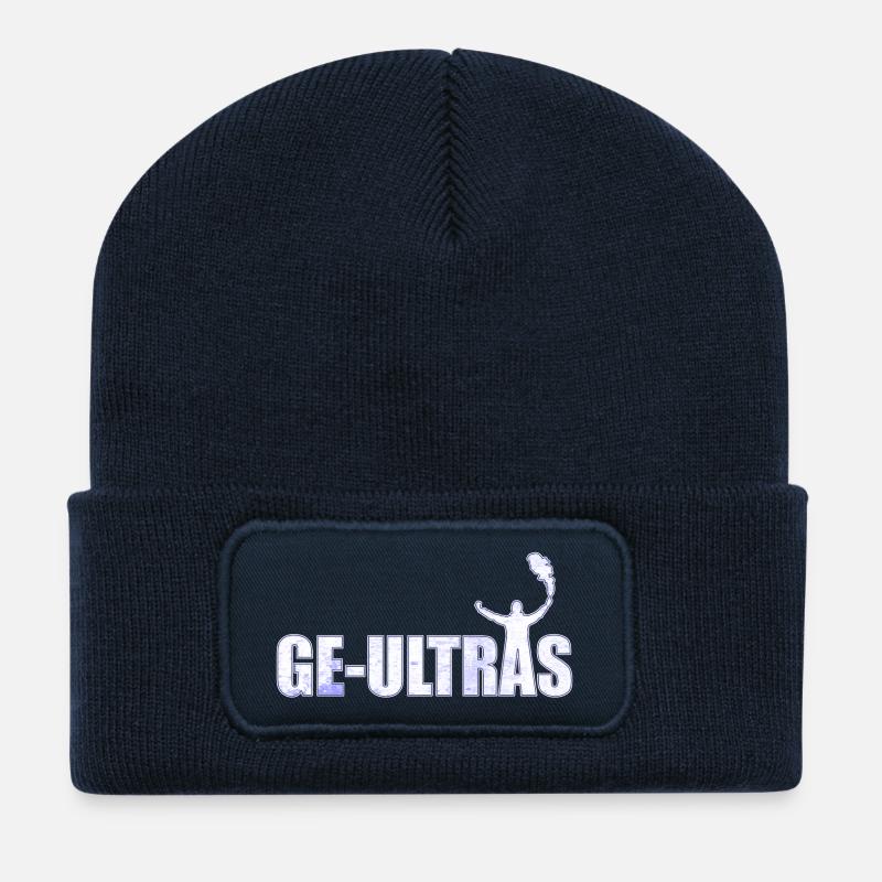 Gelsenkirchen Ultras GE Idée cadeau - Beanie recyclé à patch - bleu marine