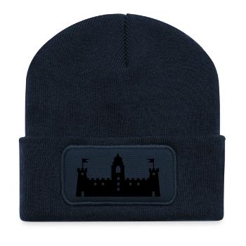 burg_2 - Recycled Patch Beanie - french navy - Front