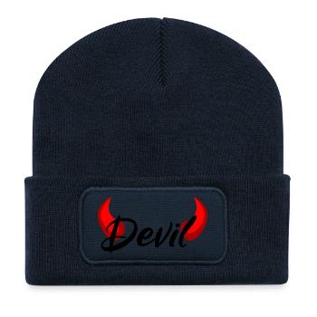 I'm a Devil - Devil - Recycled Patch Beanie - french navy - Front