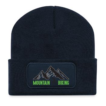 Vtt - Beanie recyclé à patch - bleu marine - Devant