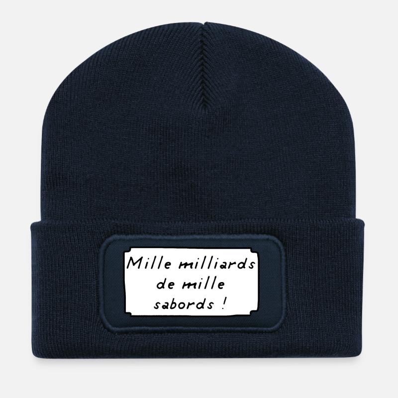 Mille Milliards de Mille Sabords ! BD - Beanie recyclé à patch - bleu marine