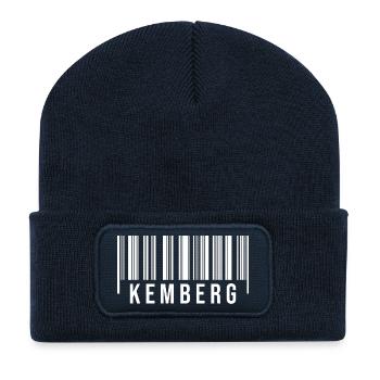 Kemberg Strichcode - Recycelte Patch Beanie - French Navy - Vorne
