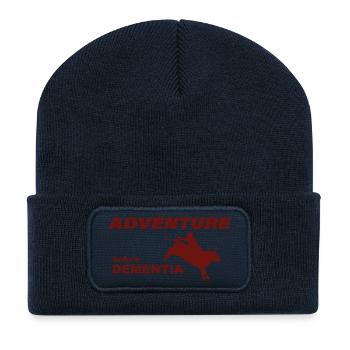 RODÉO AVENTURE - Beanie recyclé à patch - bleu marine - Devant