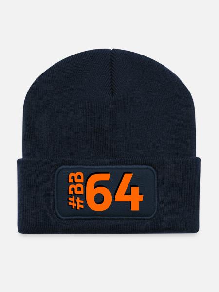 BB64 - Recycelte Patch Beanie - French Navy