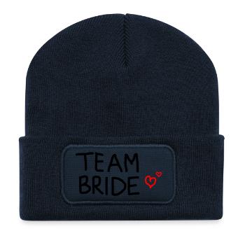 Team Bride - Recycelte Patch Beanie - French Navy - Vorne