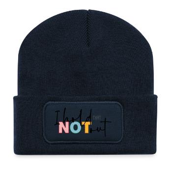 I hold that not out - Recycelte Patch Beanie - French Navy - Vorne