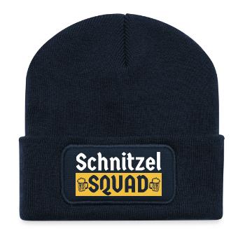 Schnitzel Squad Bayern Humor - Recycelte Patch Beanie - French Navy - Vorne