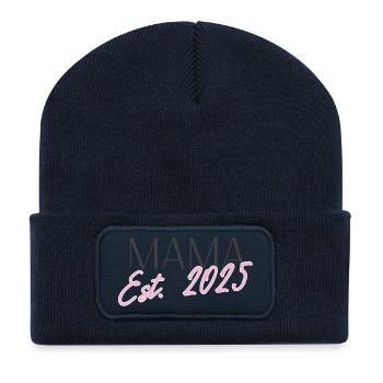 Mama 2025 - Recycelte Patch Beanie - French Navy - Vorne