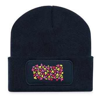 Cool clothing pattern  - Recycled Patch Beanie - french navy - Front
