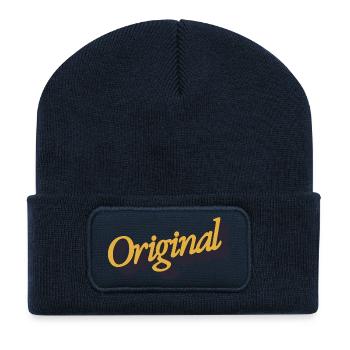 Original Lettering - Recycled Patch Beanie - french navy - Front