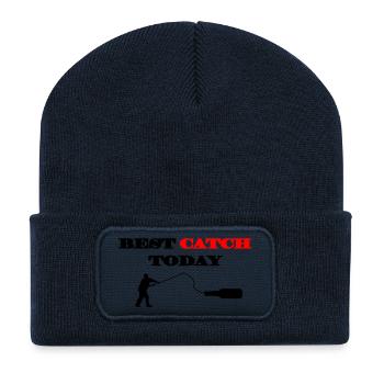 Bester Fang heute - Recycelte Patch Beanie - French Navy - Vorne